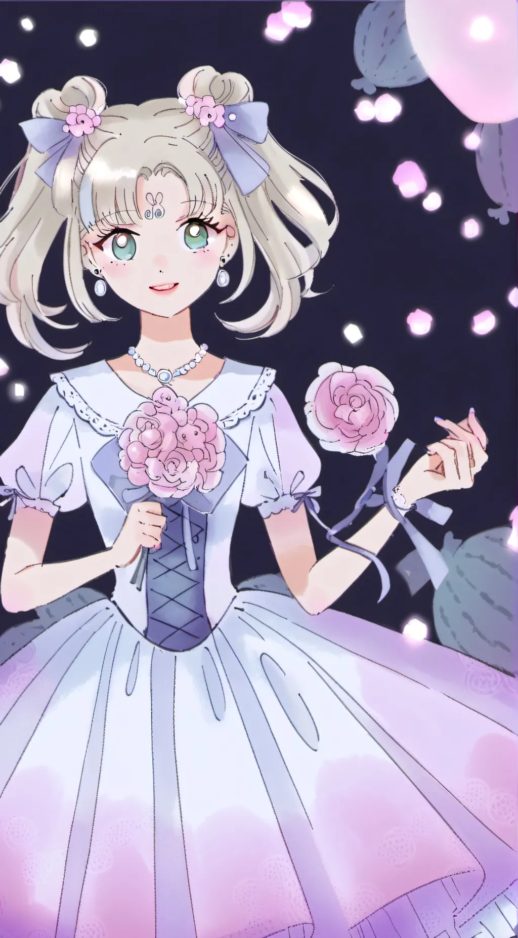 ai character: Luna background