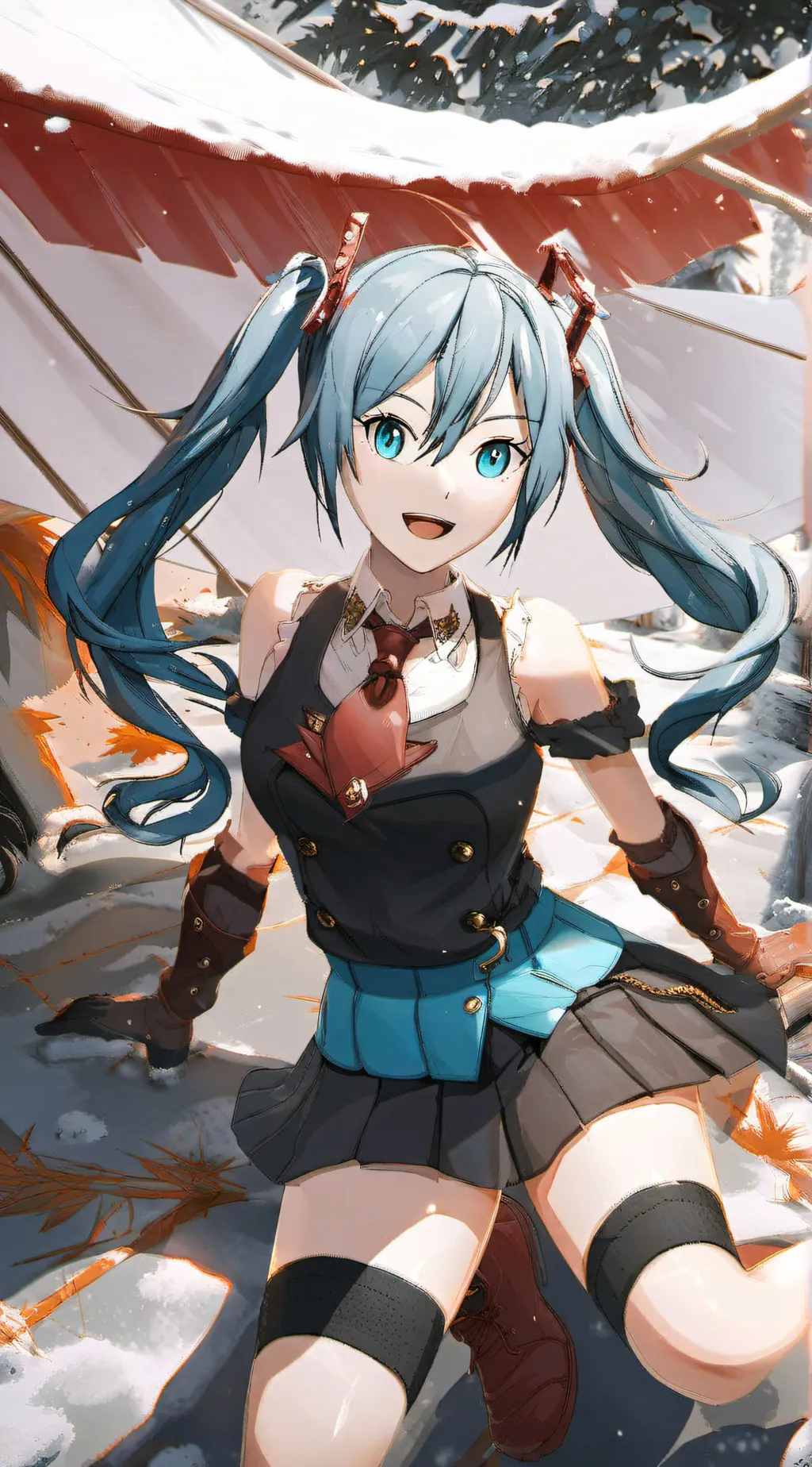 ai character: Miku background
