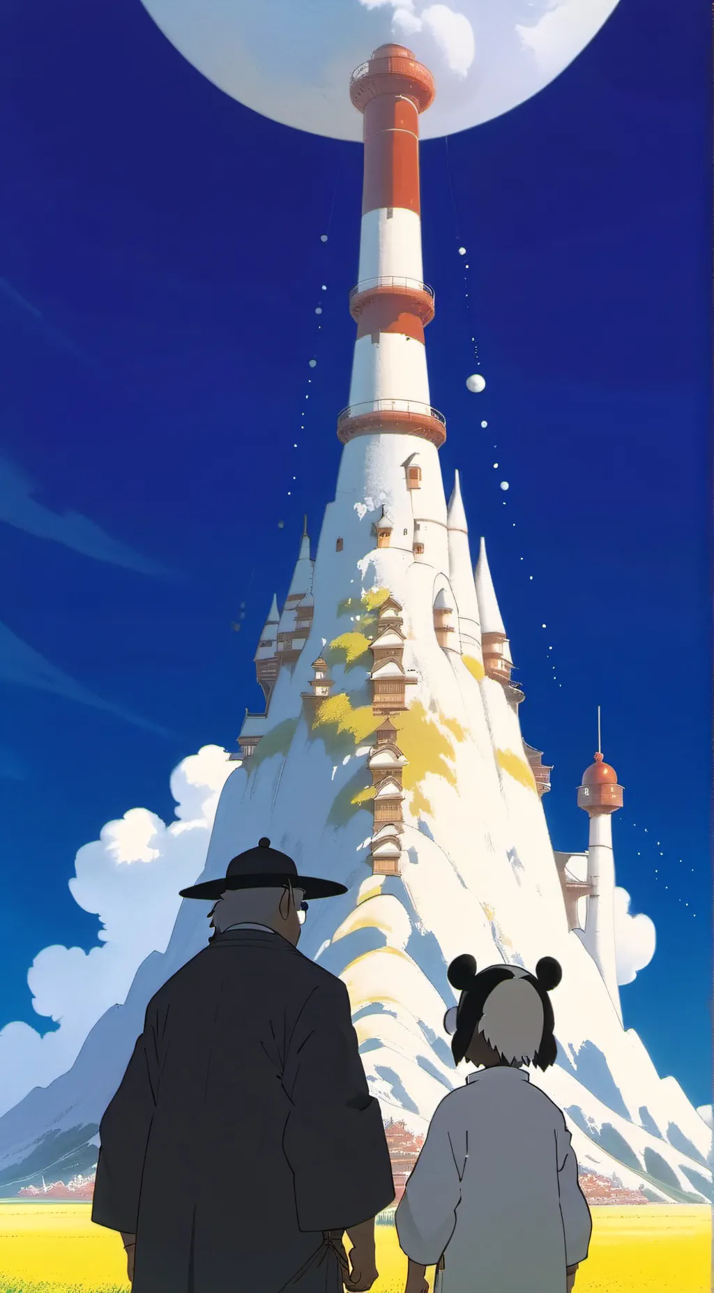 ai character: Titan cameraman  background