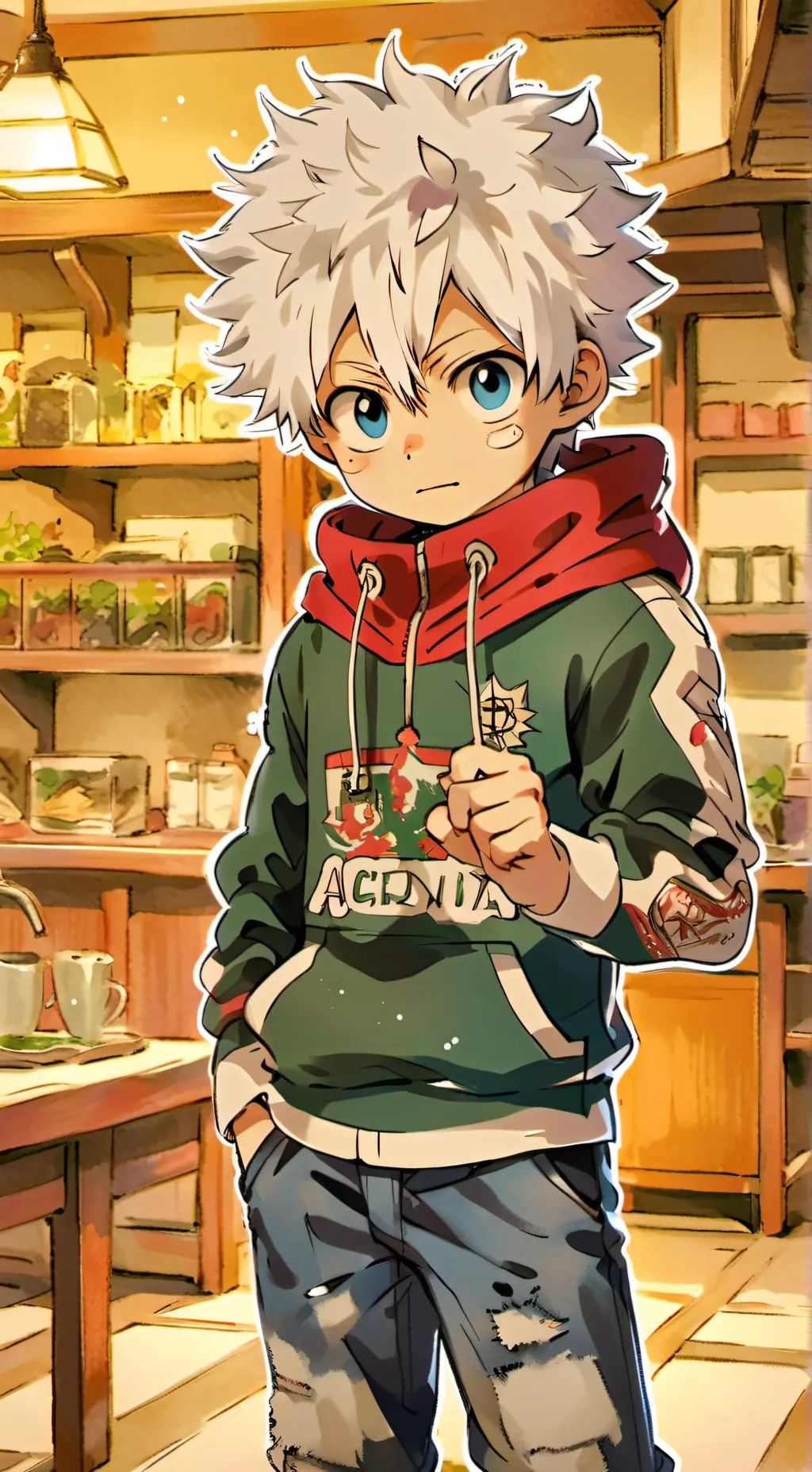 ai character: Touya Todoroki background