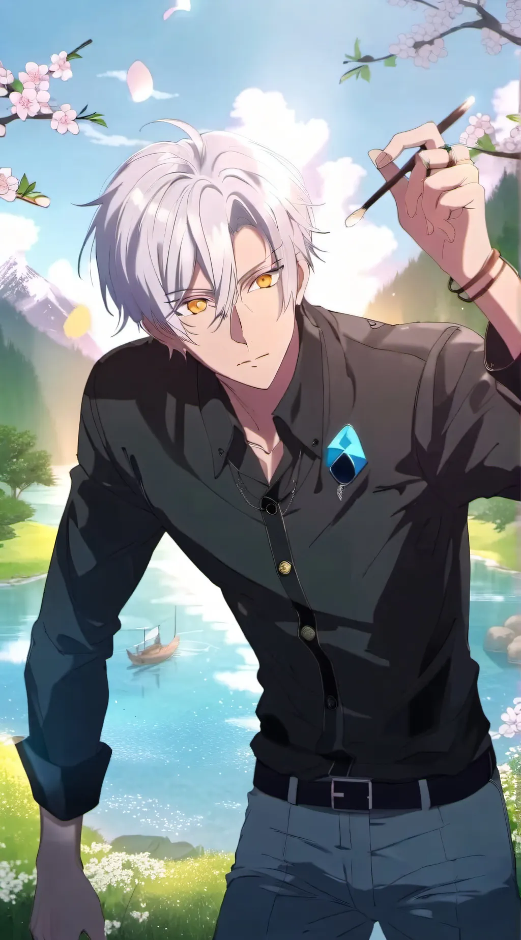 ai character: vanitas no carte  background