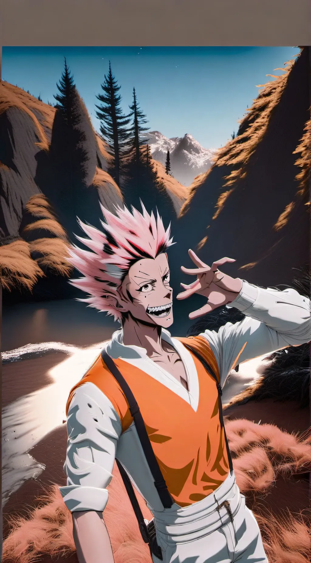 ai character: Tiny  sukuna  background