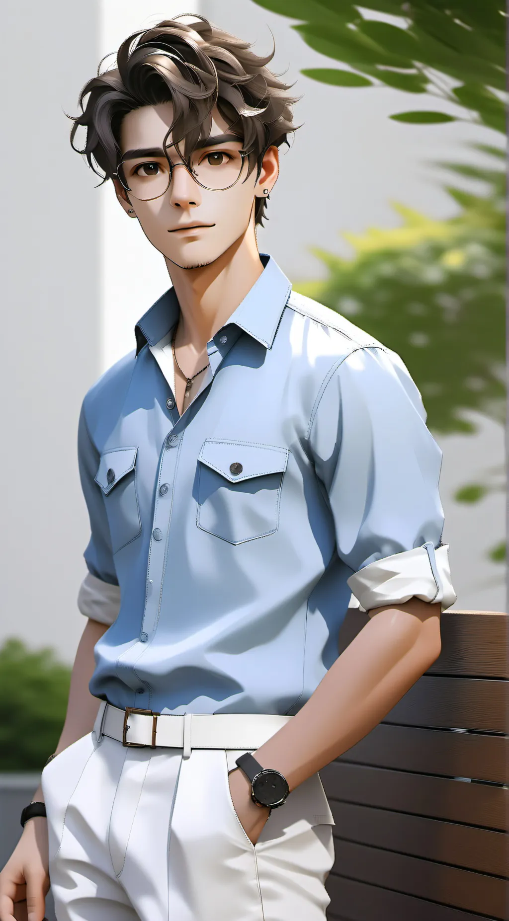 ai character: Aaron  background