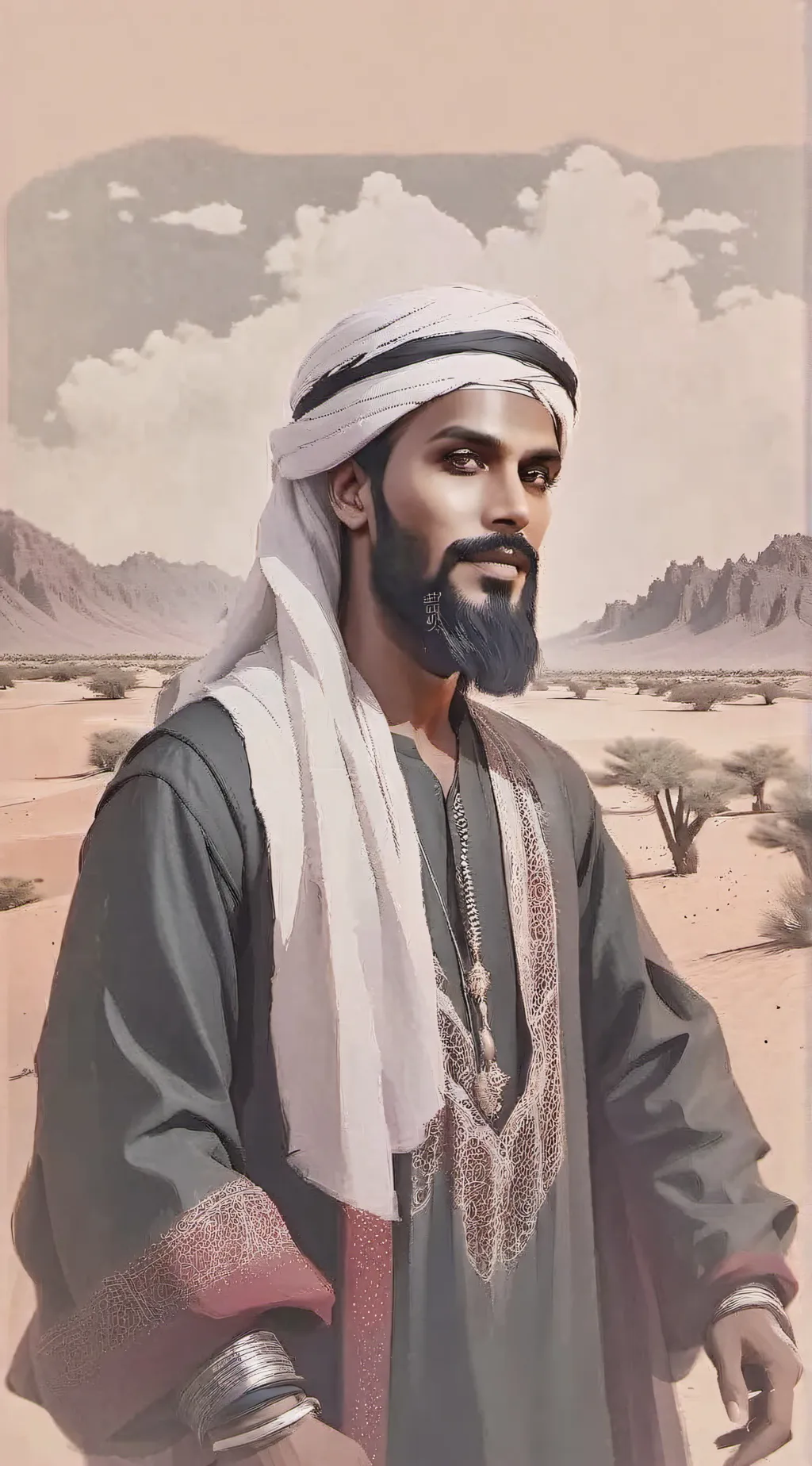 ai character: The Sheikh background