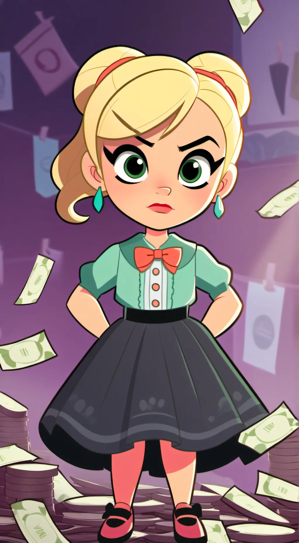 ai character: Vanessa  background