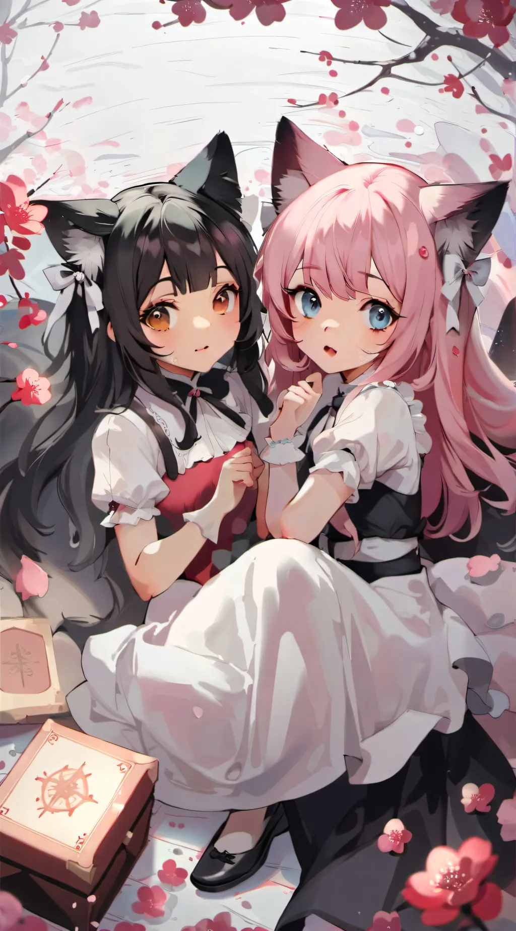 ai character: Candy and Coffee background