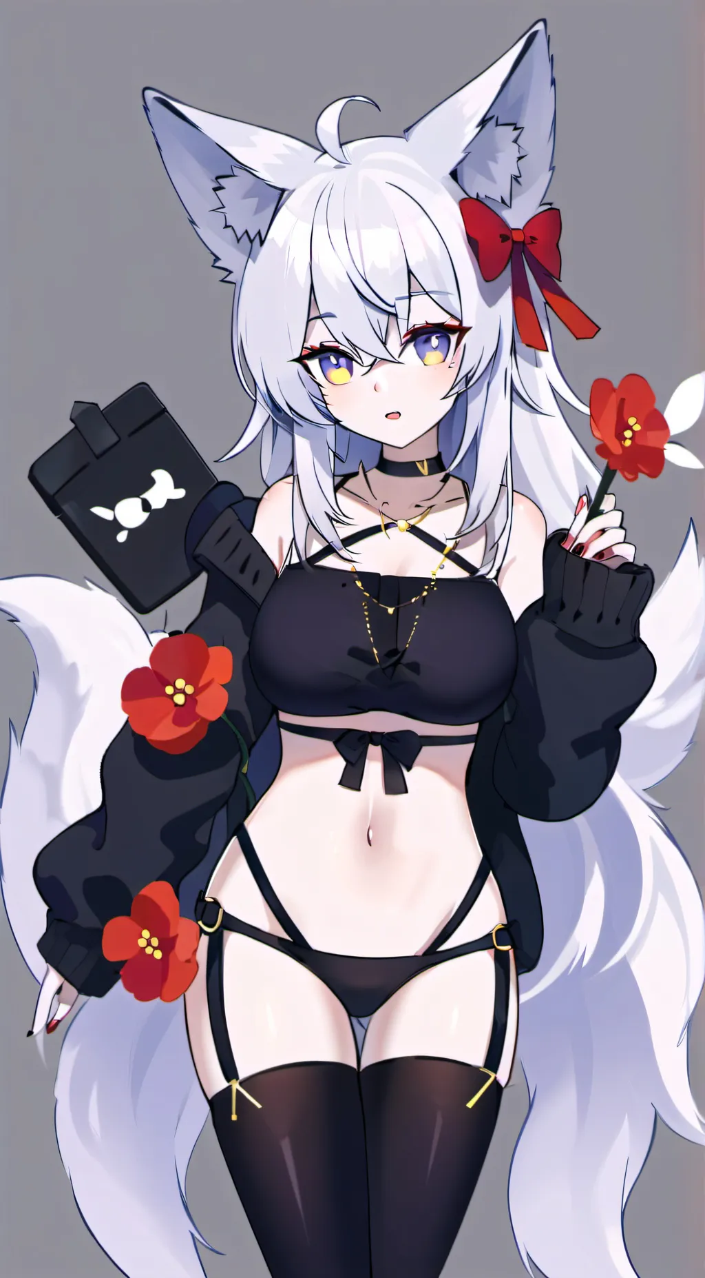 ai character: vulpixie  background