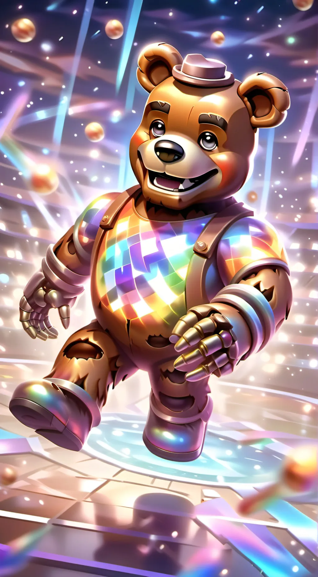 ai character: Freddy FazBear background