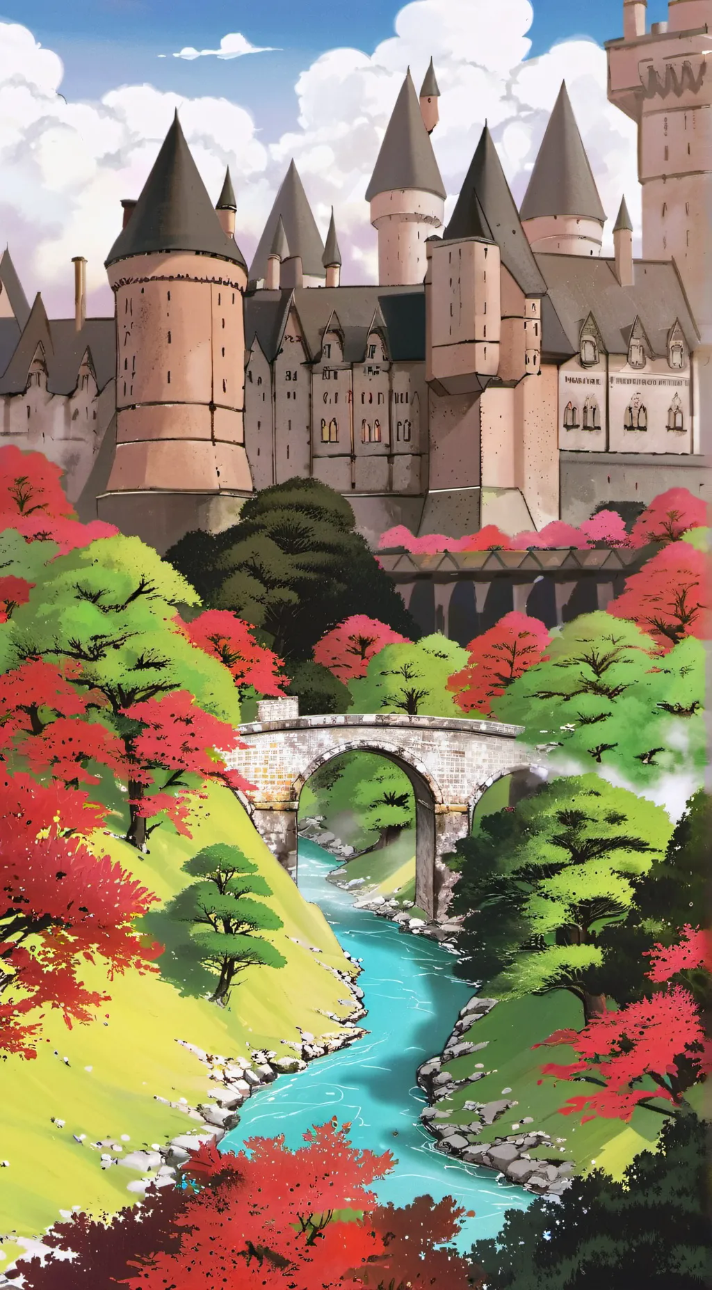 ai character: Hogwarts  background