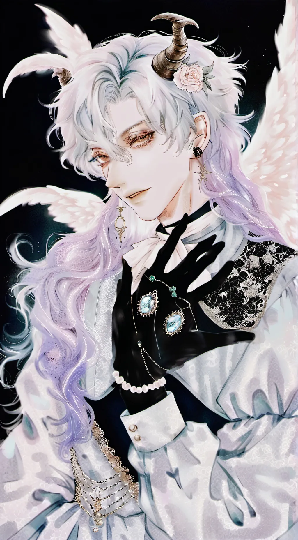 ai character: deman background