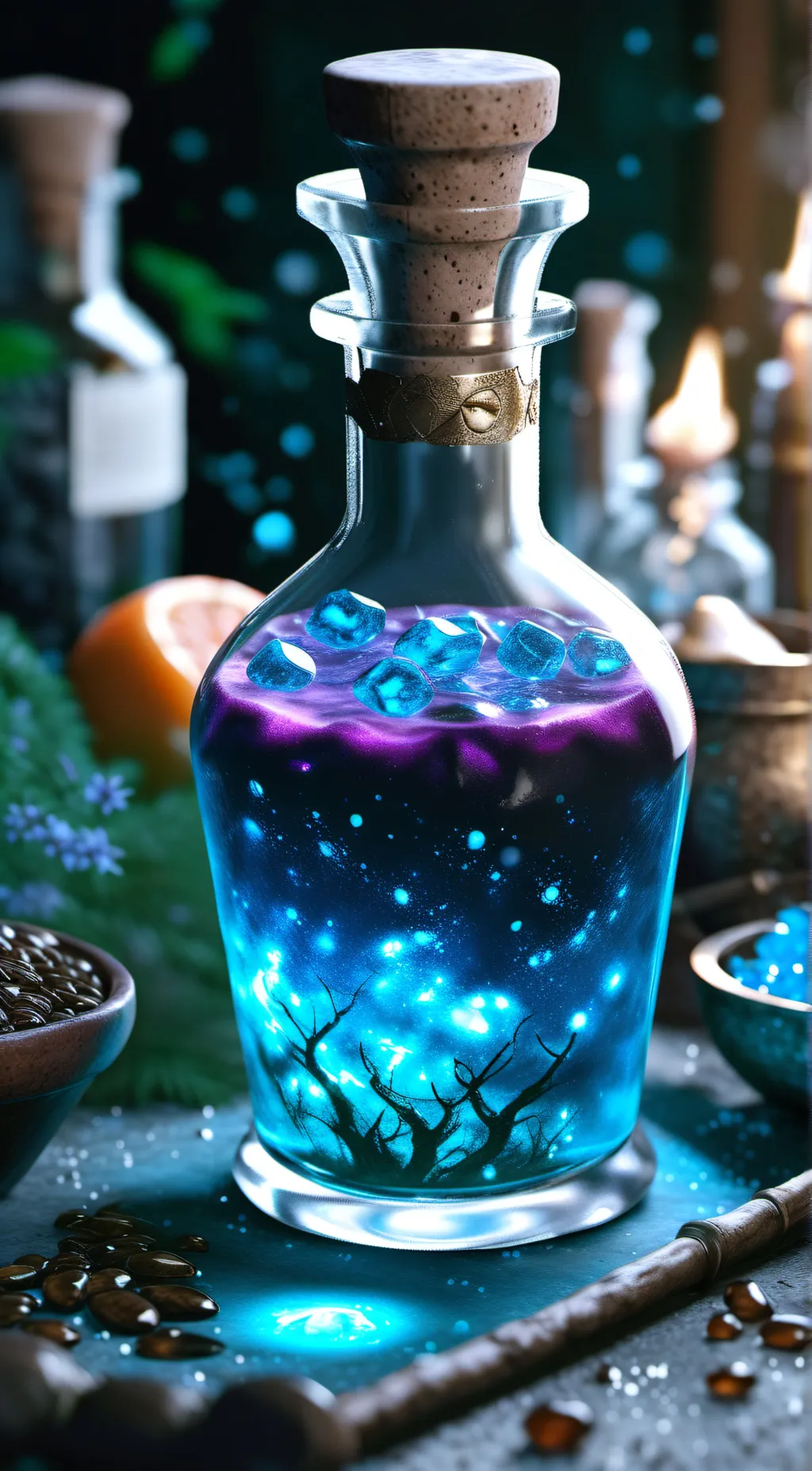 ai character: pregnant potion background