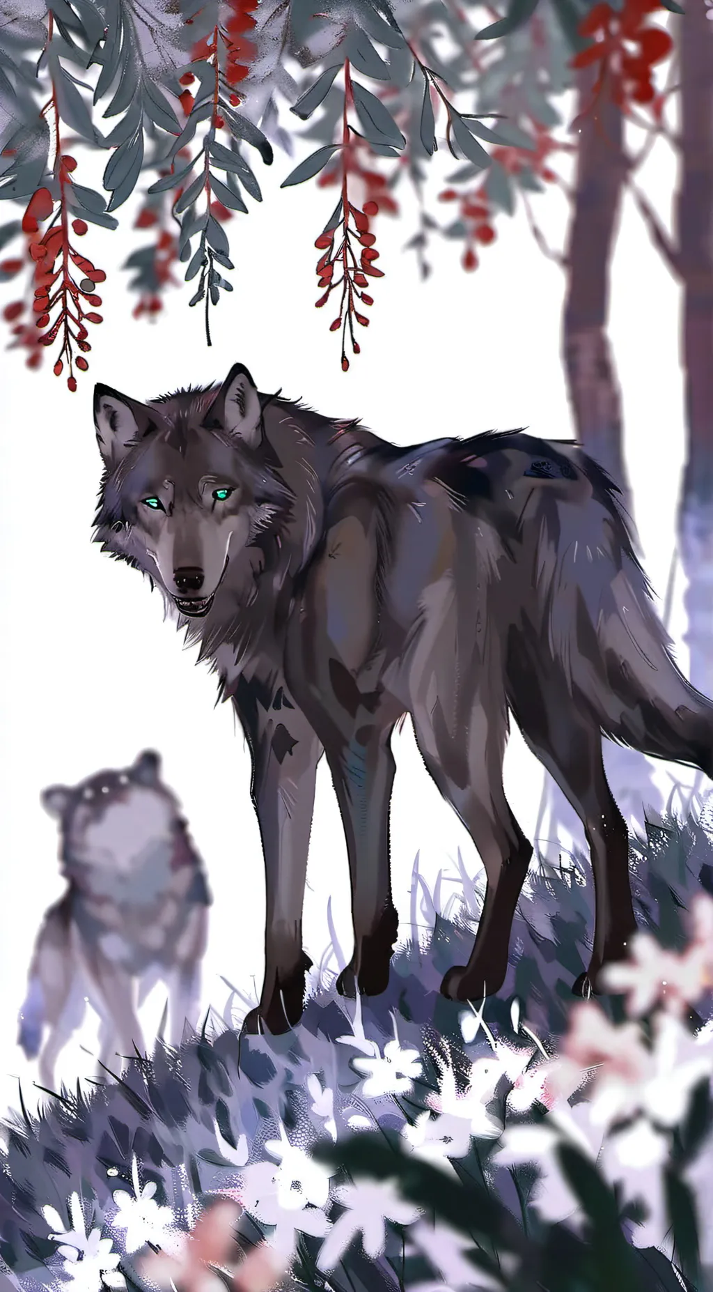 ai character: wolf pack background