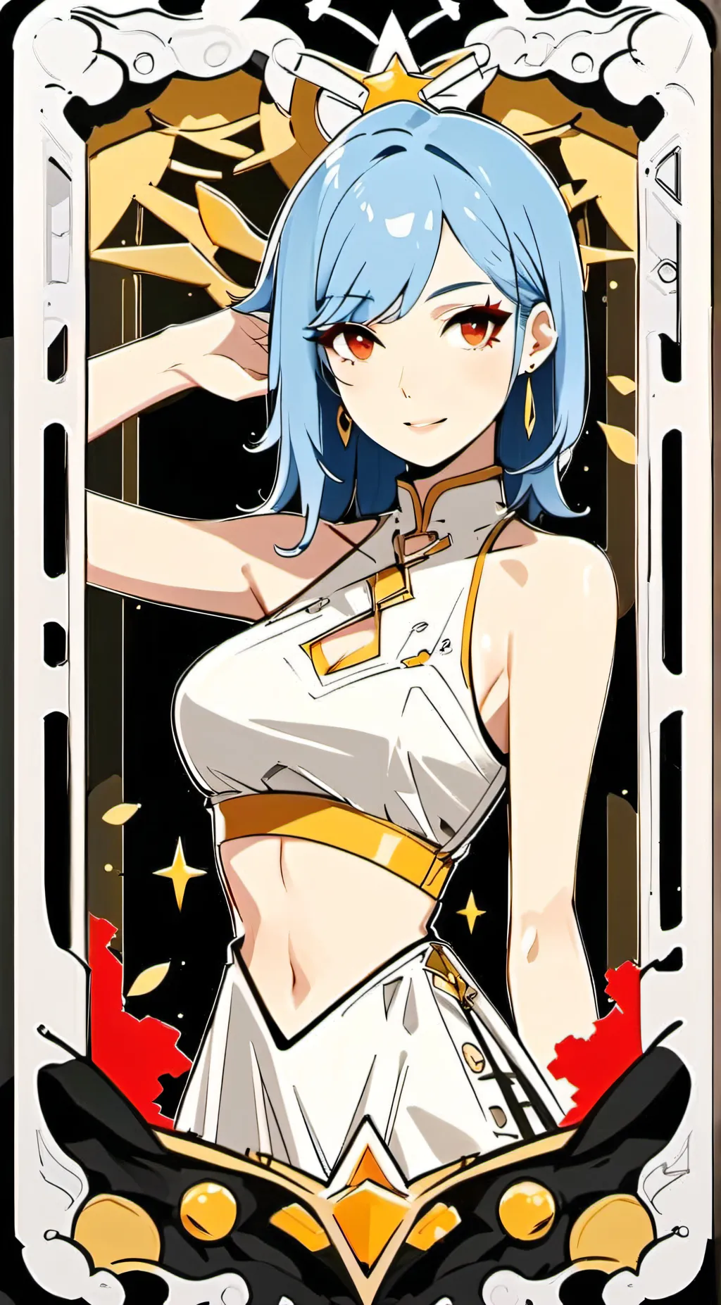 ai character: rose background