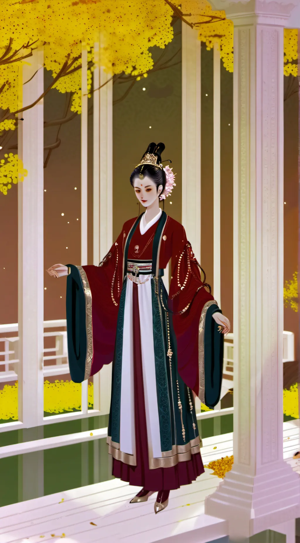 ai character: asoka trend girl background