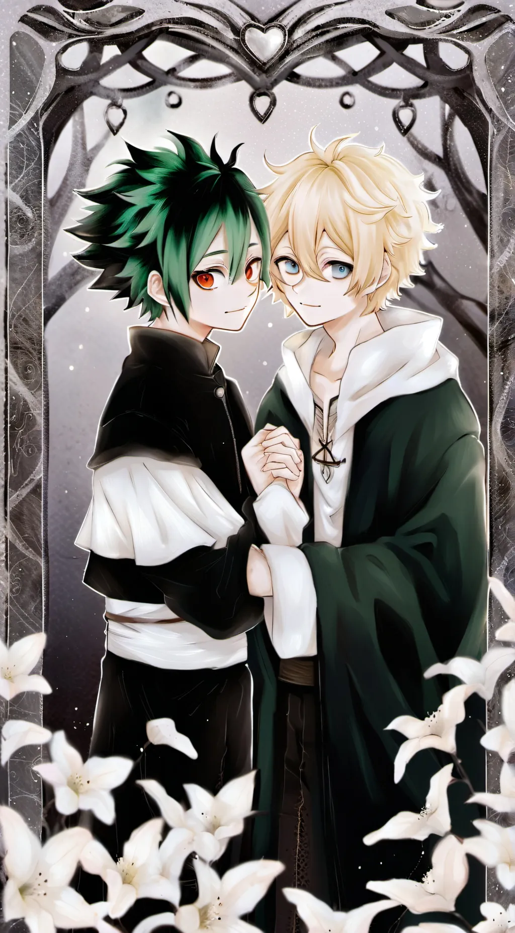 ai character: deku a d katsuki background