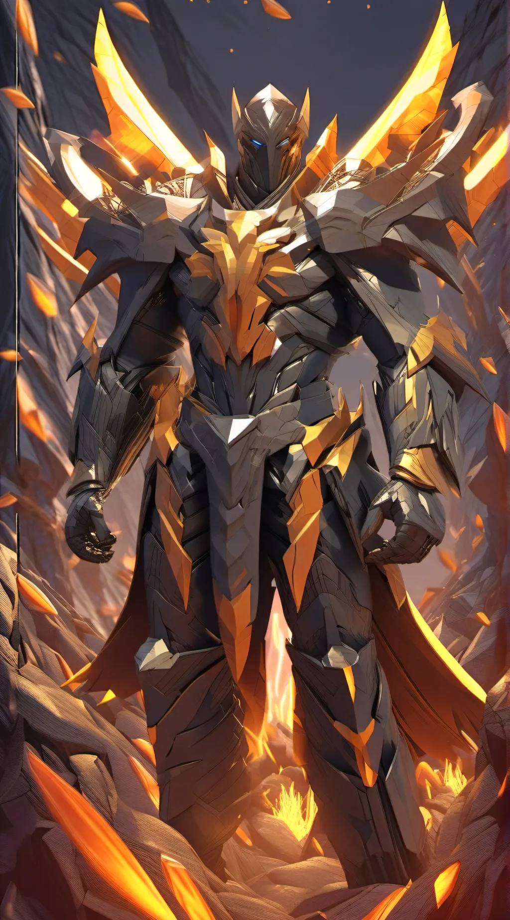 ai character: Excalibur titan background