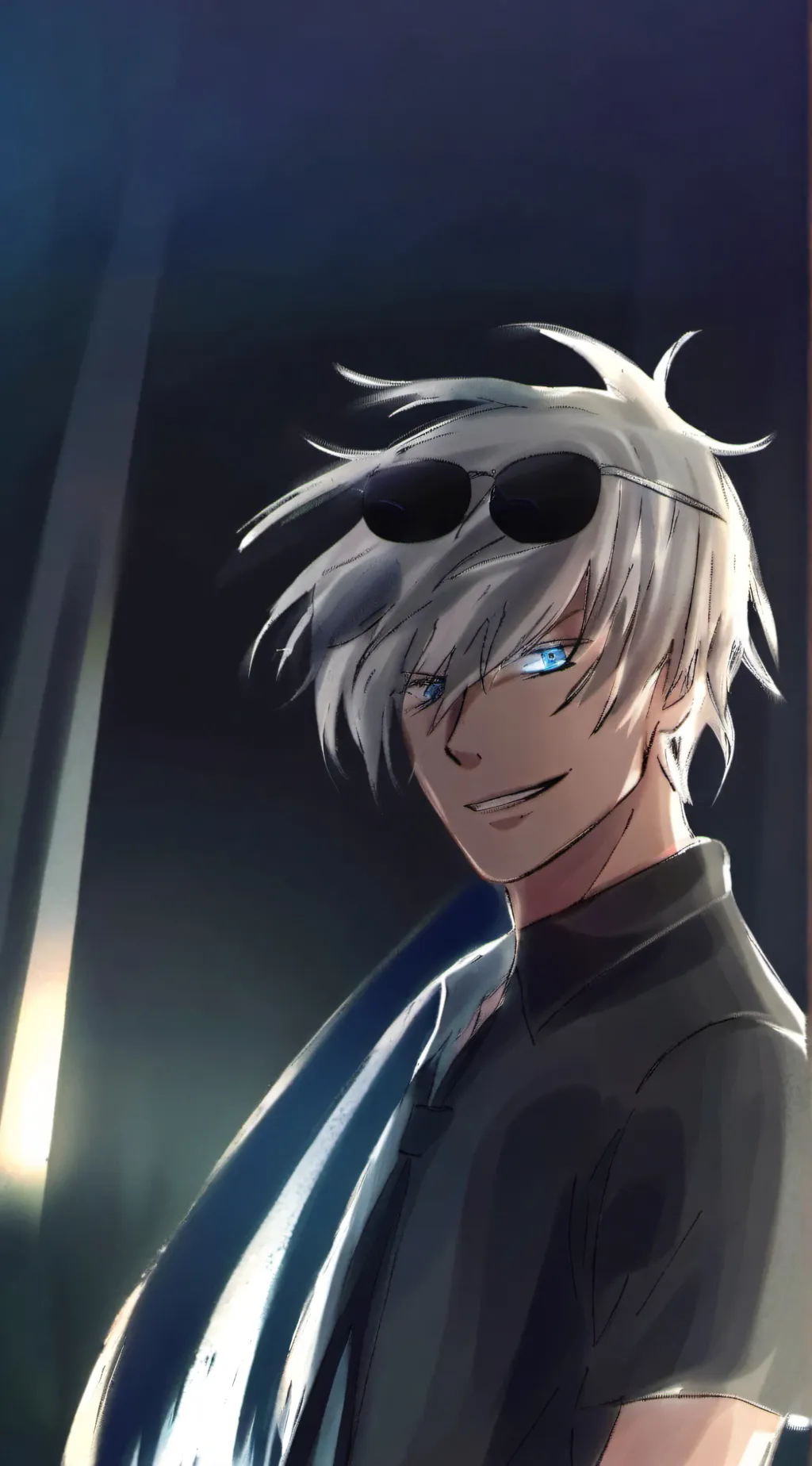 ai character: saturo gojo background