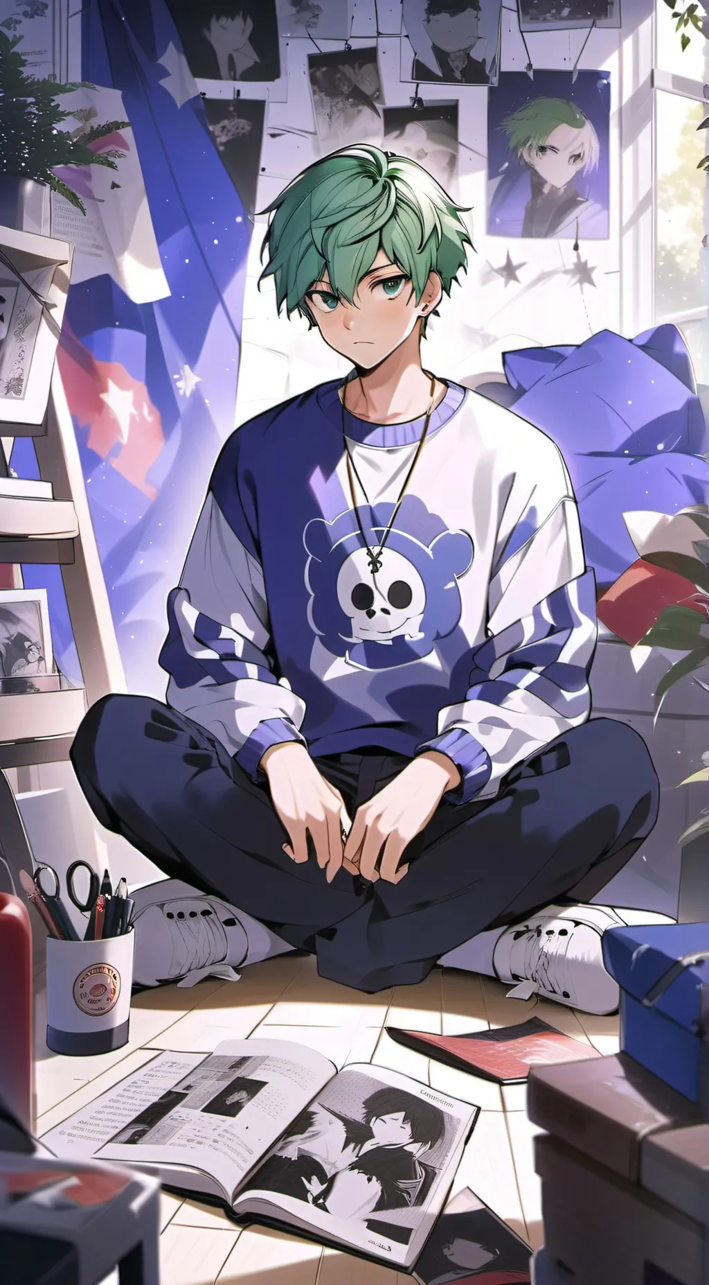 ai character: Sick class 1A background