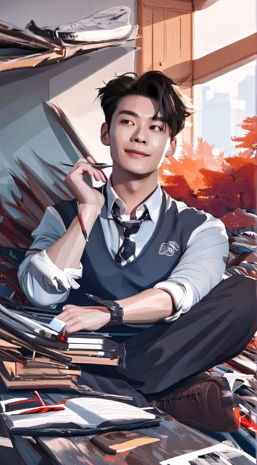 ai character: Lucas background