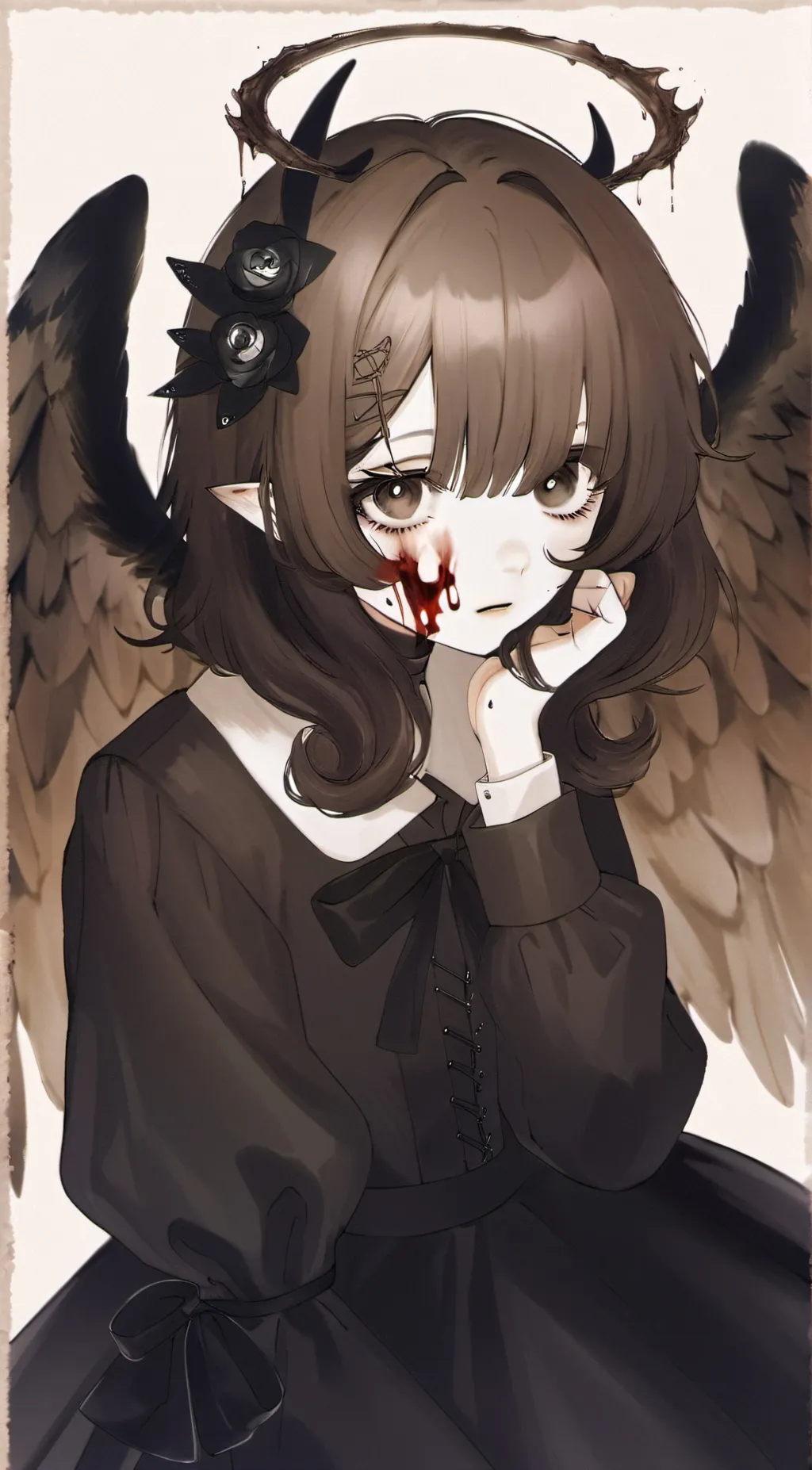 ai character: ghost blue  background