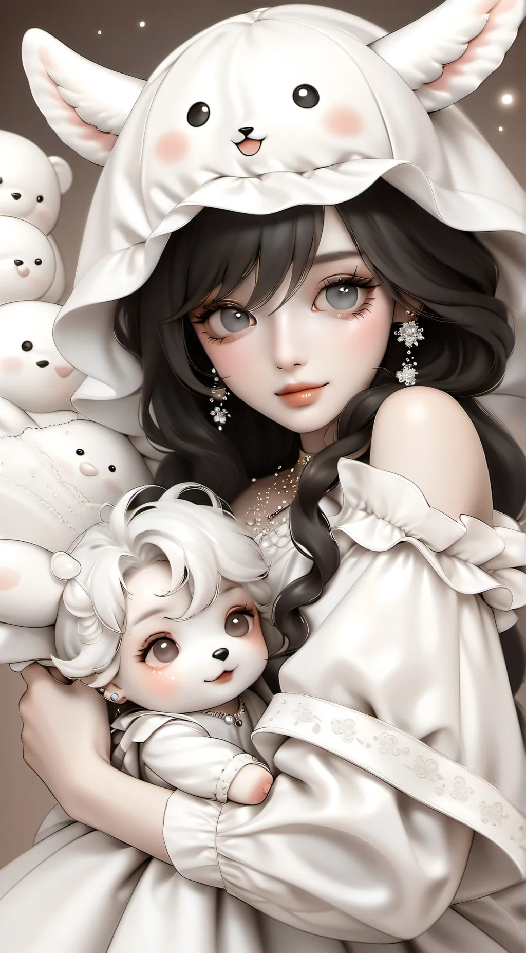 ai character: Flower💖 background