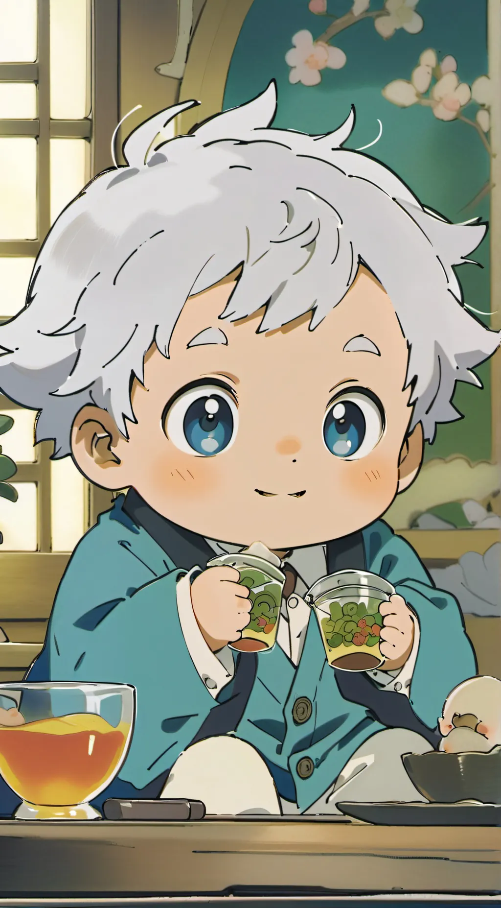 ai character: A dumb baby background