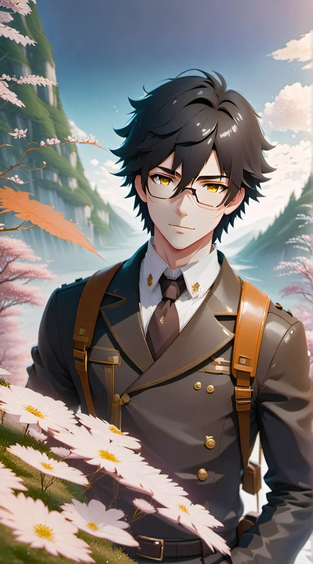 ai character: □°Andrew°□ background