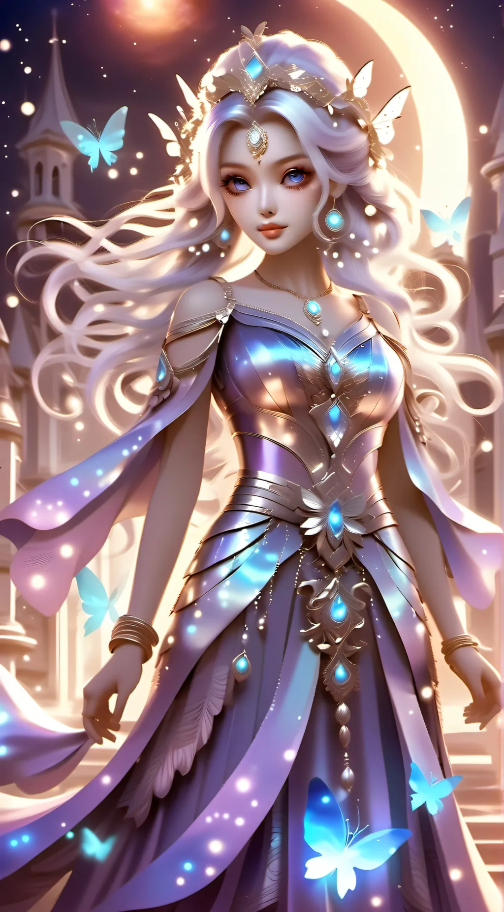 ai character: butterfly background