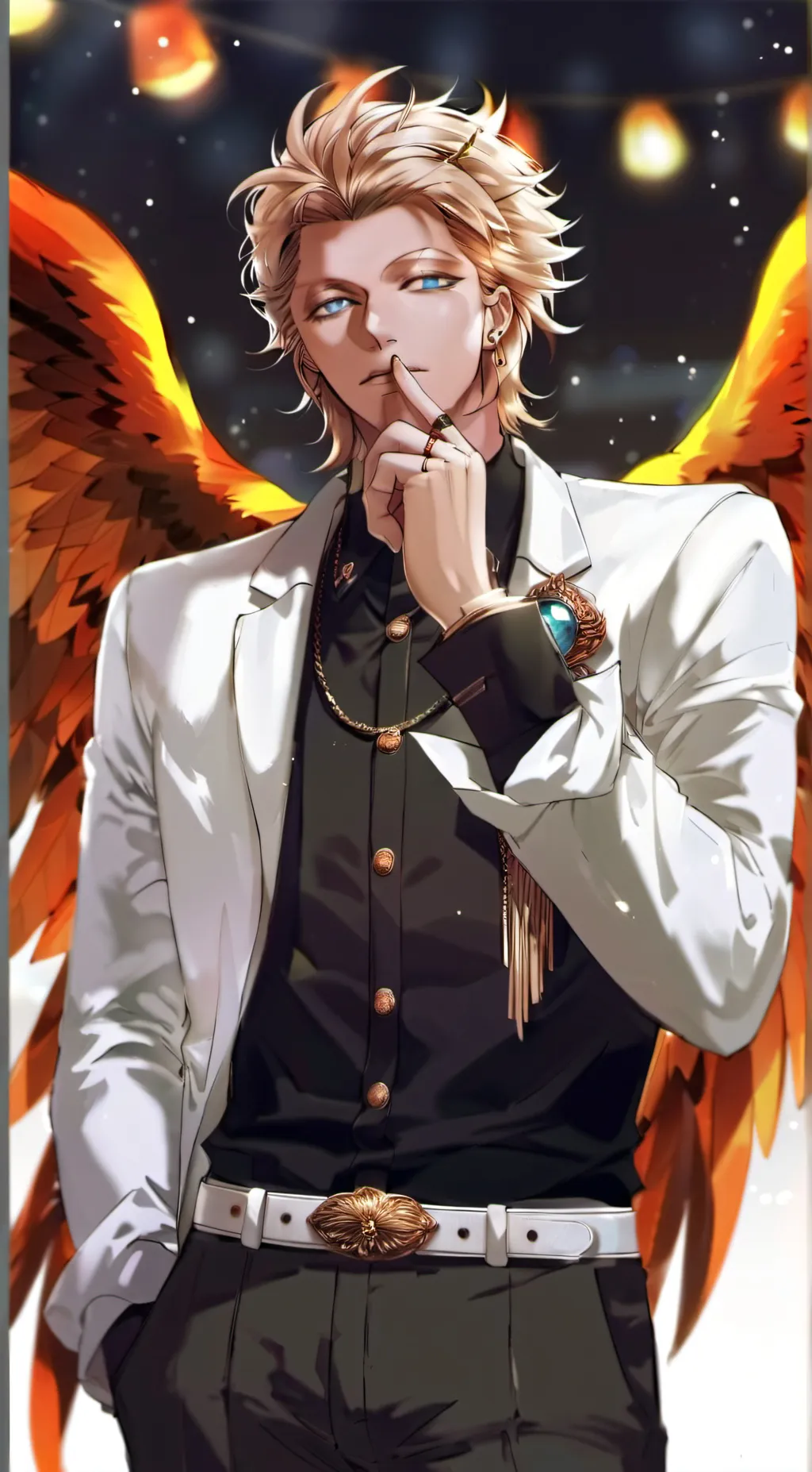 ai character: Hawks🤩❤️ background