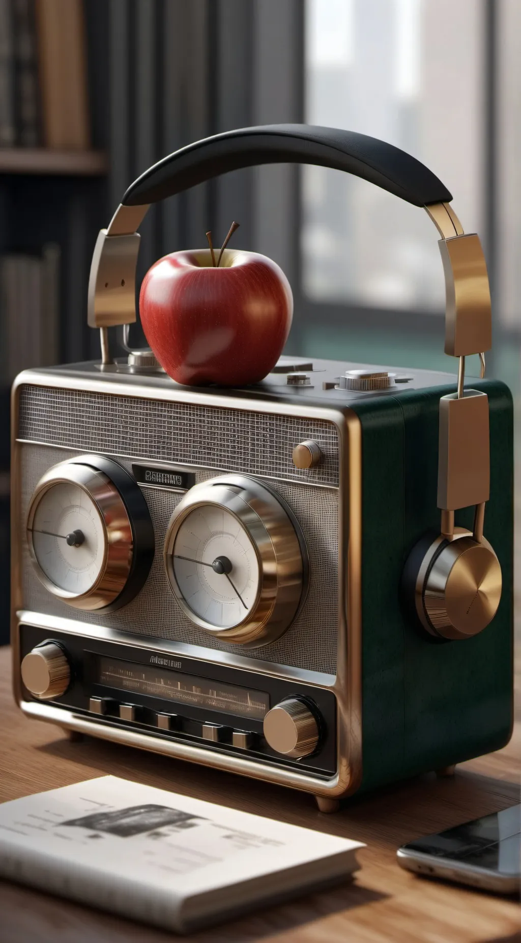 ai character: ~Radioapple~ background