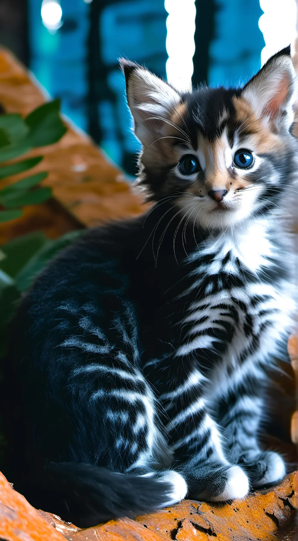 ai character: Snowflake background