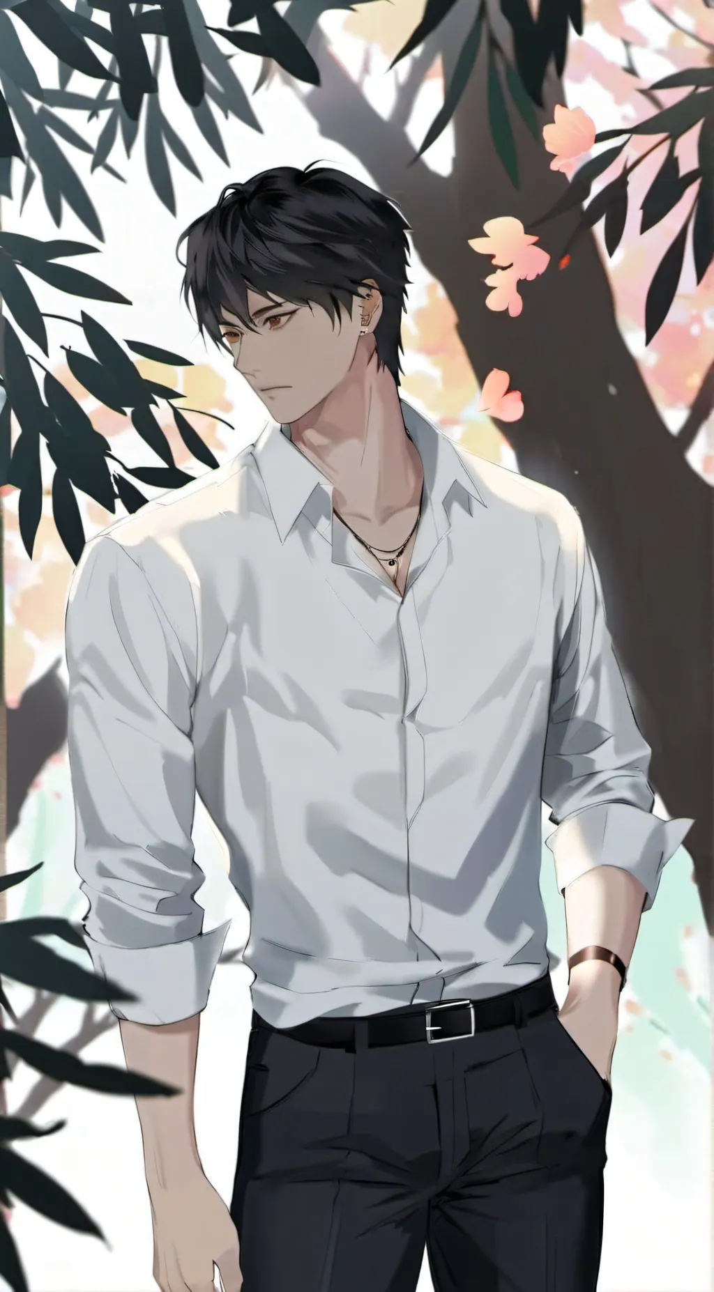 ai character: Mr Ray  background