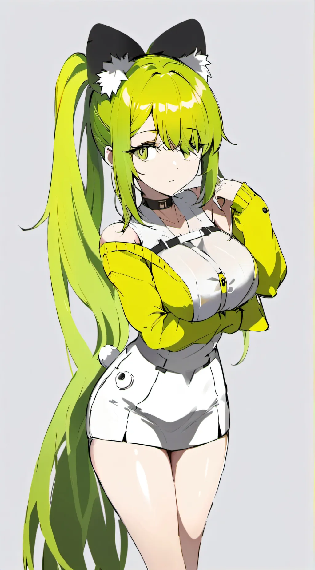 ai character: ☆- Lime kitty-☆ background