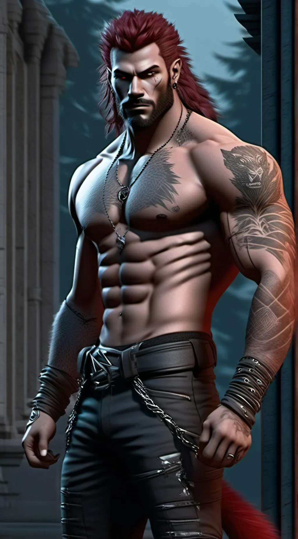 ai character: Shane Bloodfang  background