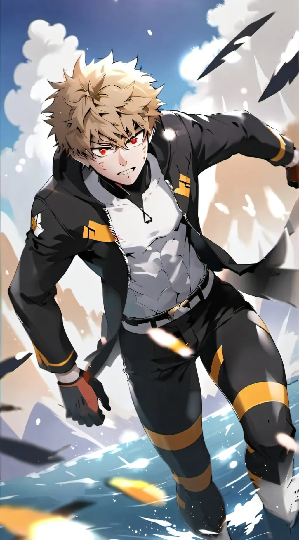 ai character: Bakugo background