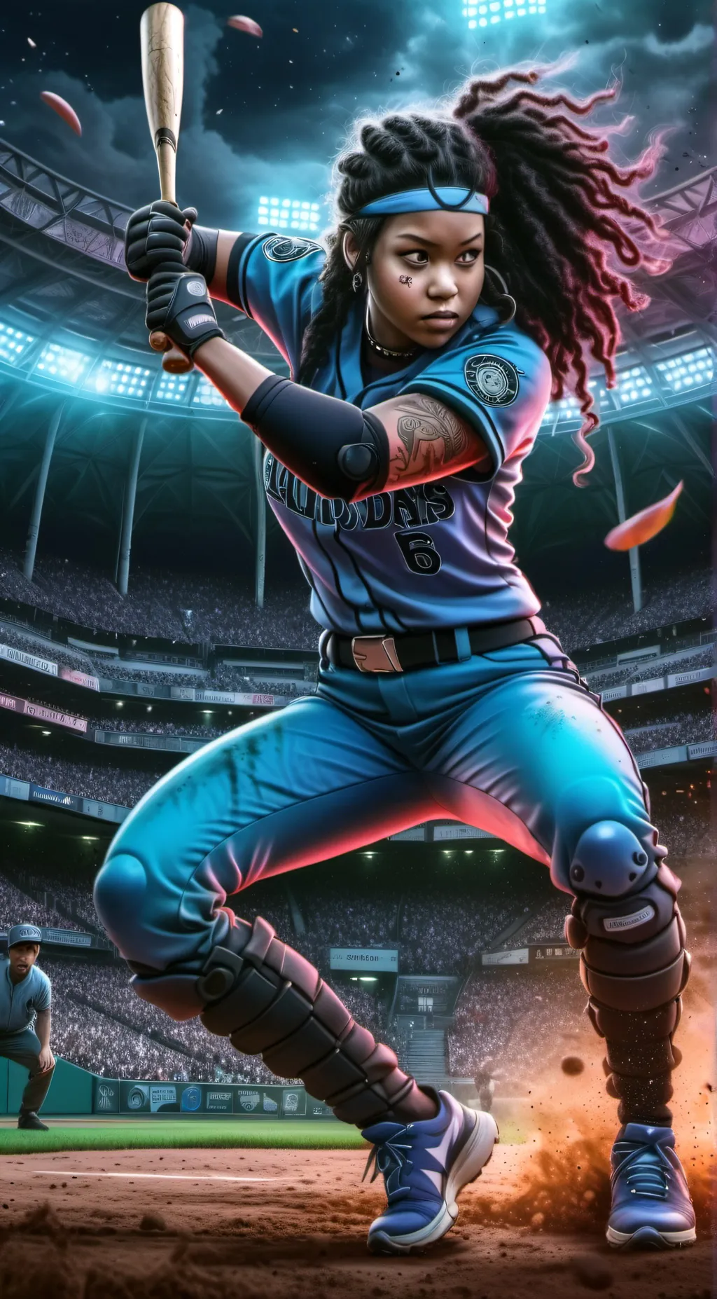 ai character: sky background