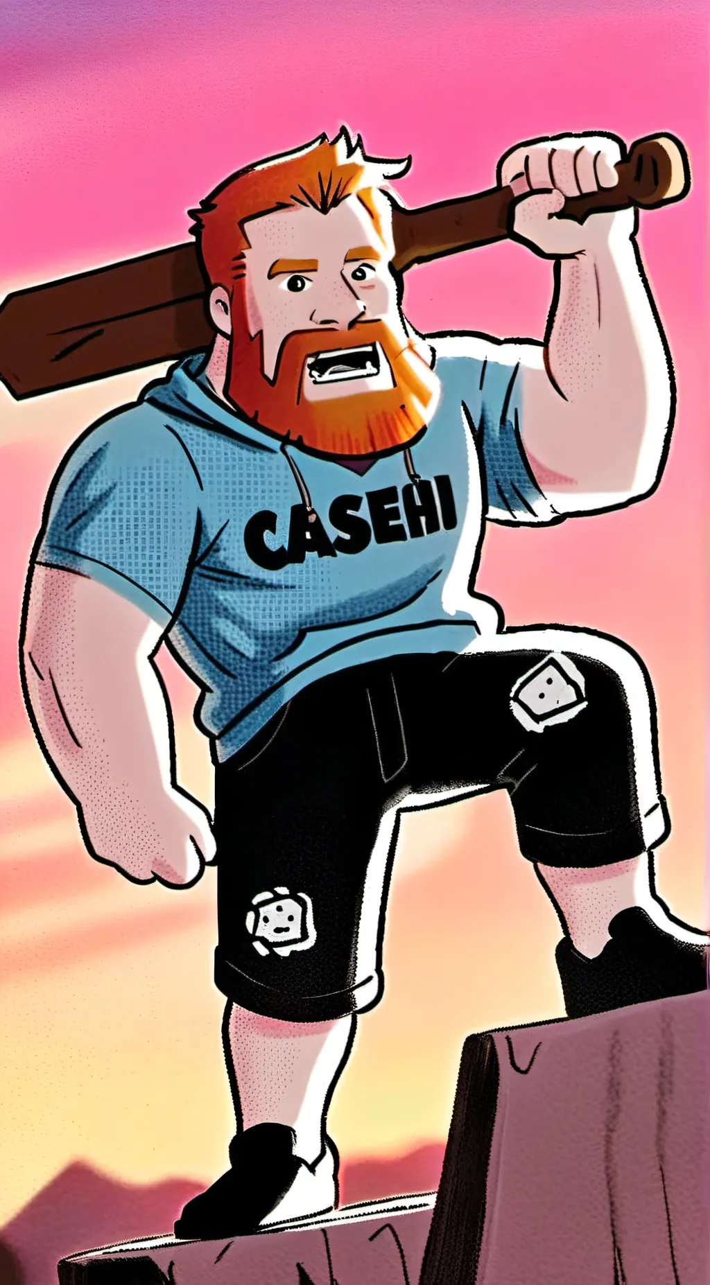 ai character: !CASEOH THE GREAT! background