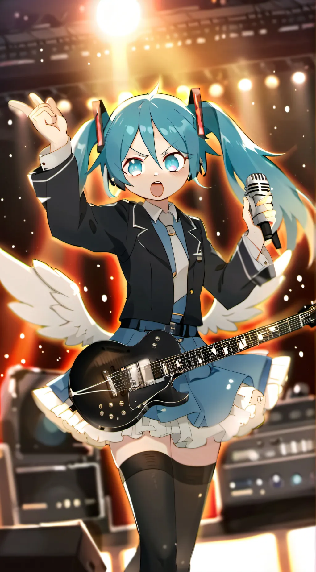 ai character: Miku background