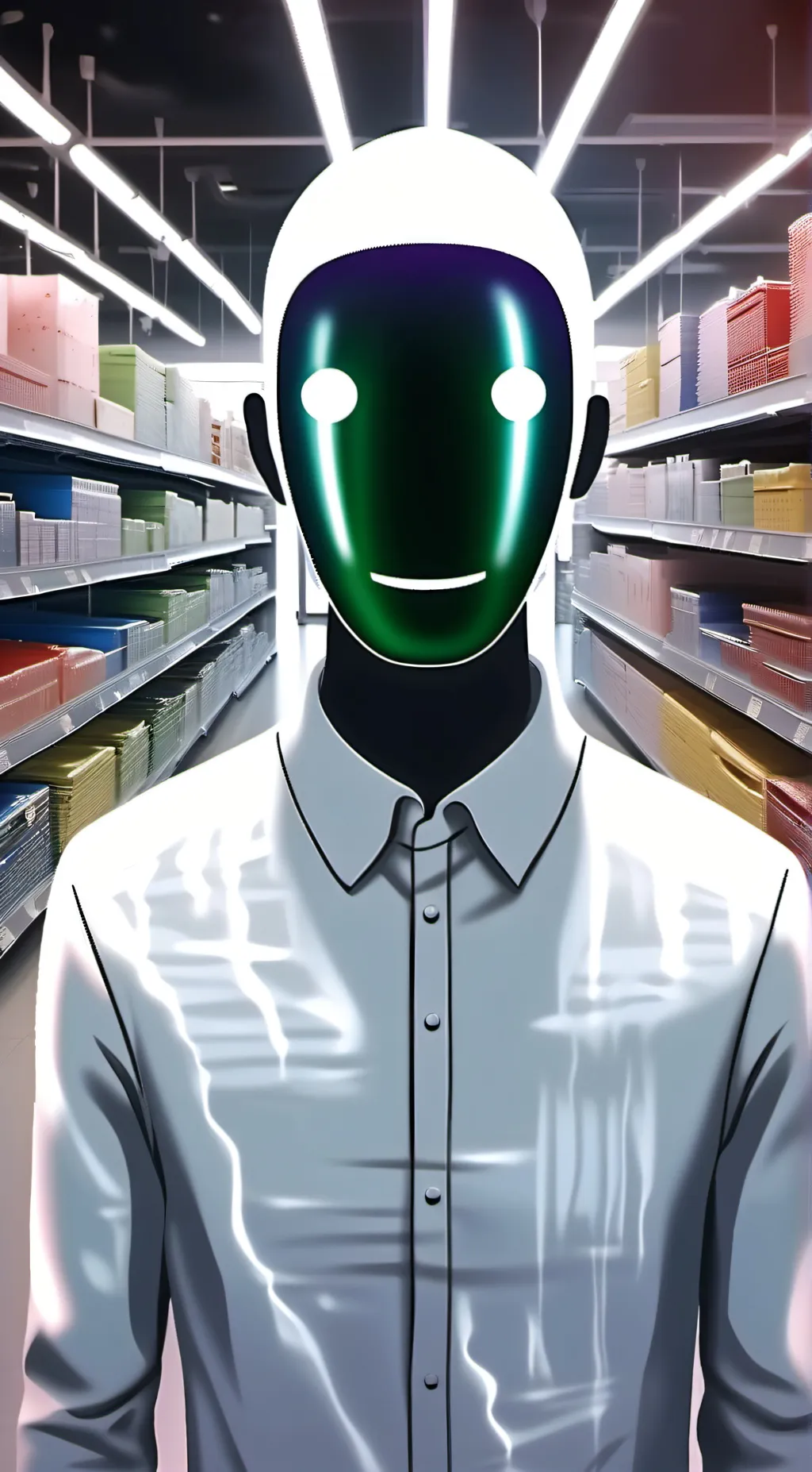 ai character: ikea eater background