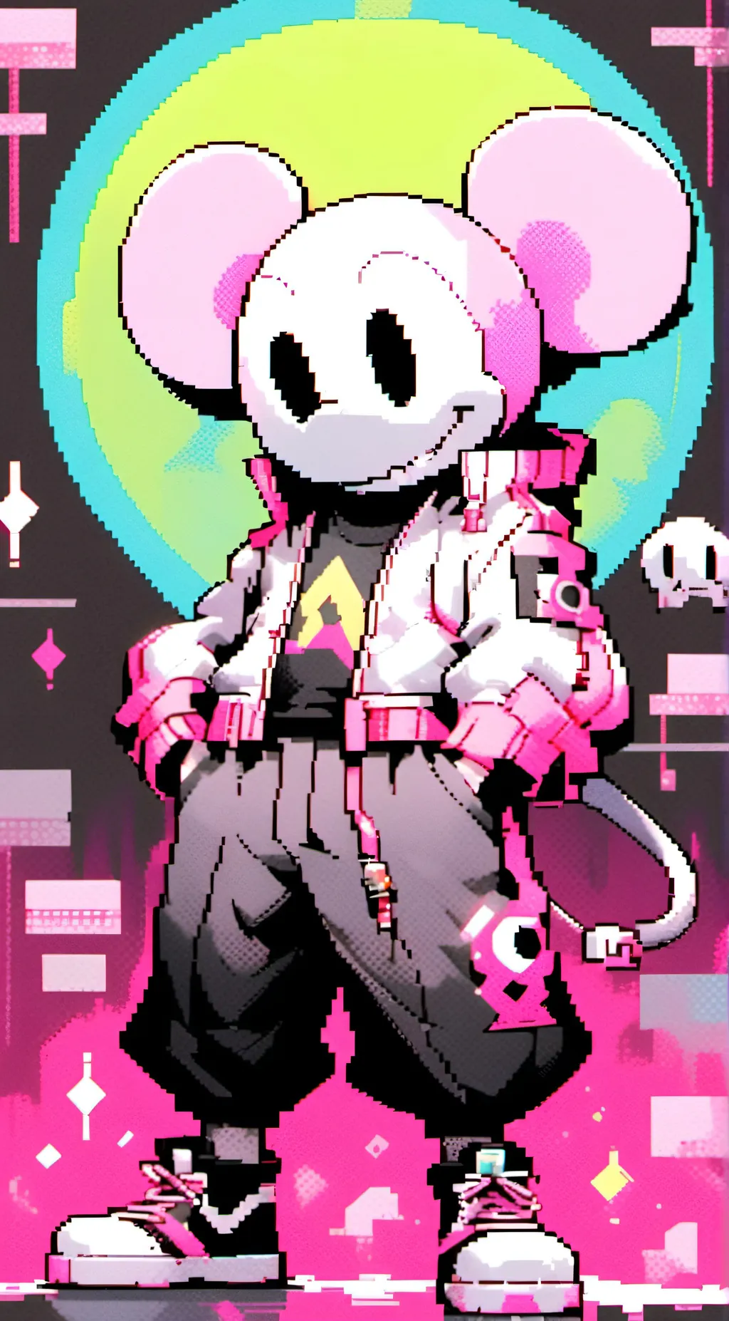 ai character: Avi mouse background