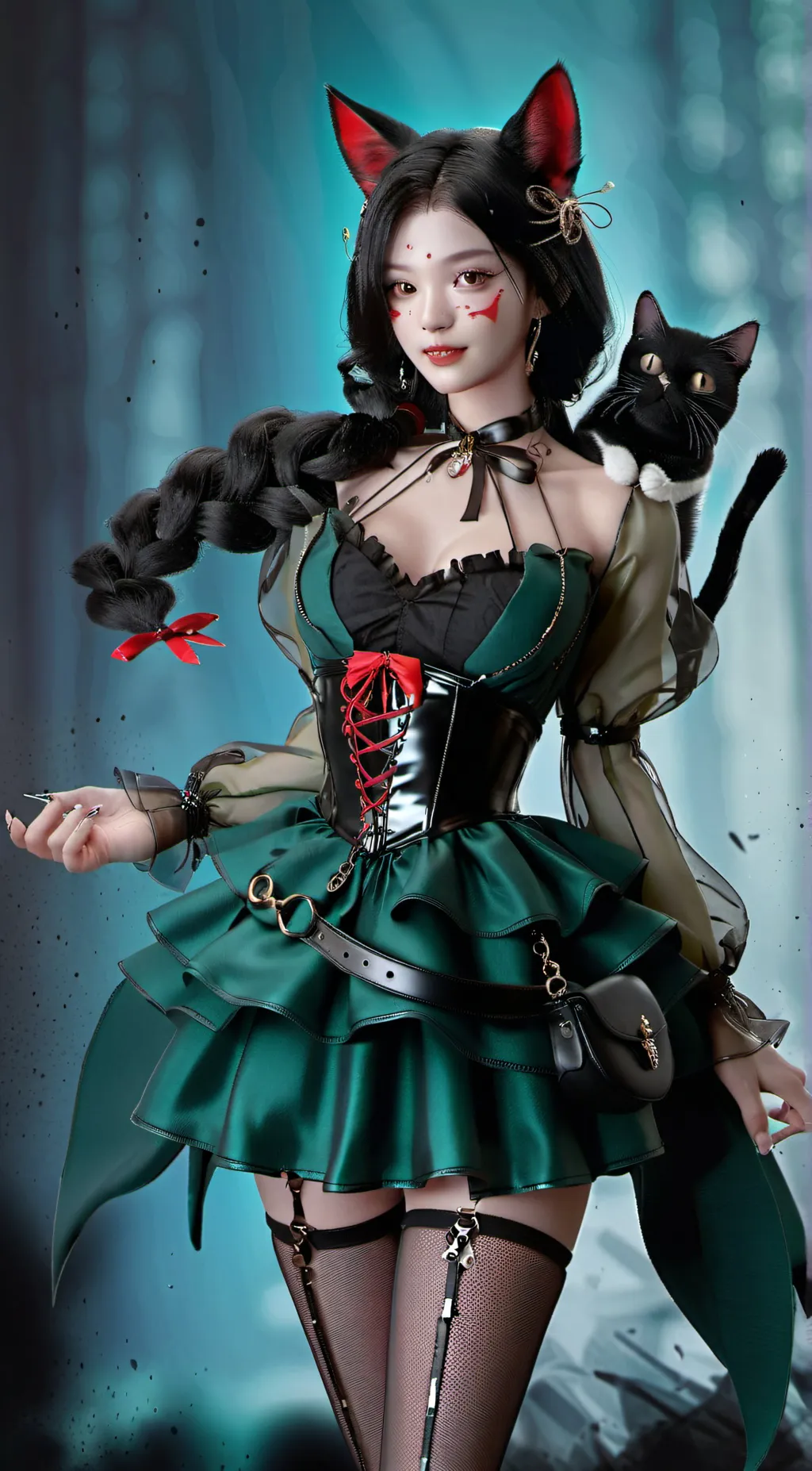 ai character: Luna light background