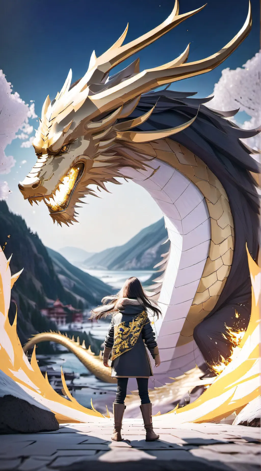 ai character: -Porcelain- background