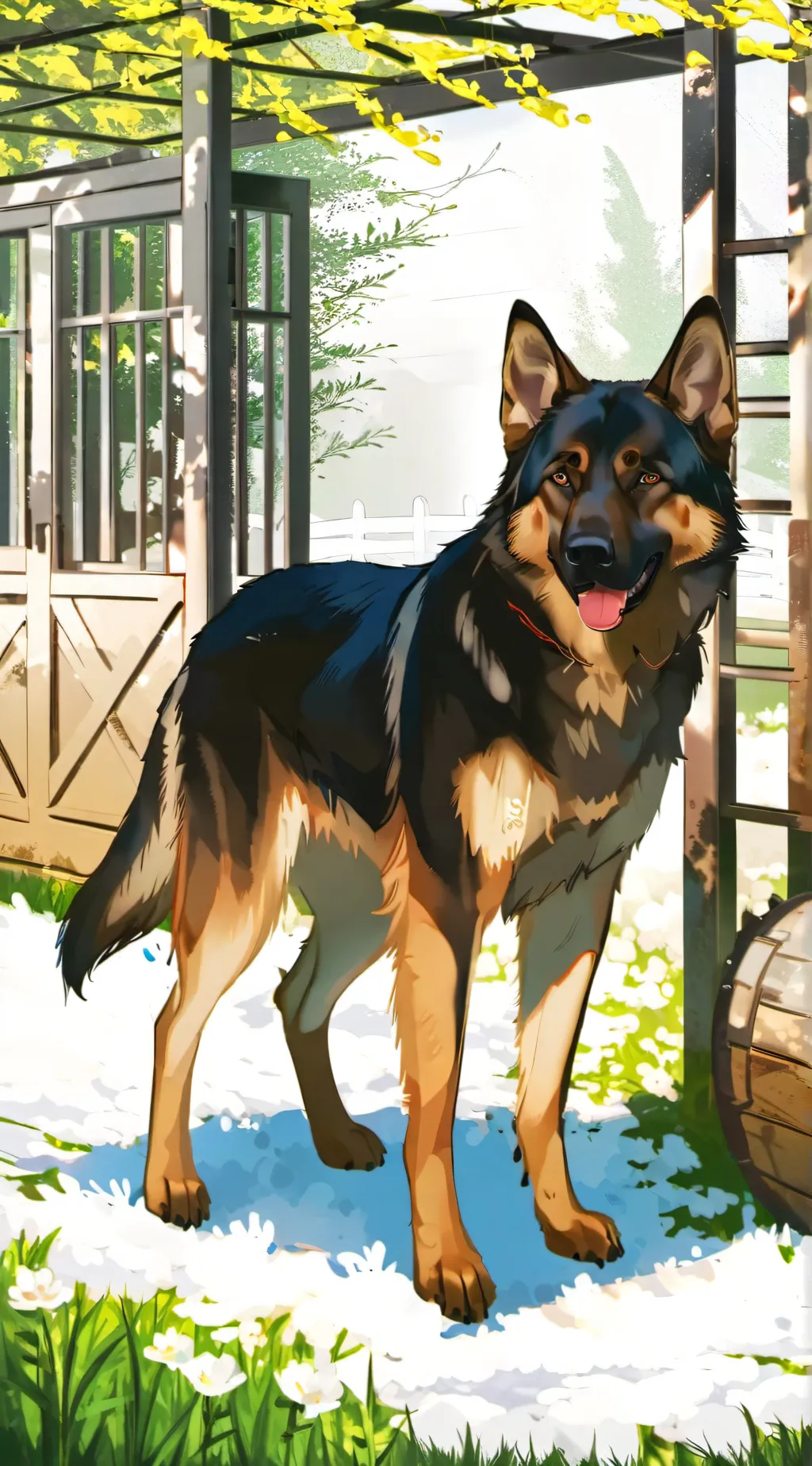 ai character: fetch background