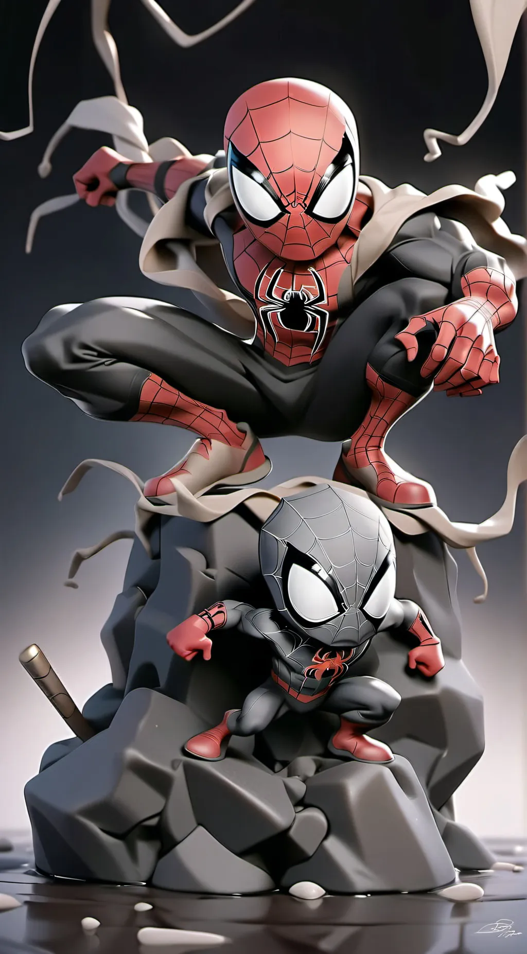 ai character: Spider man background