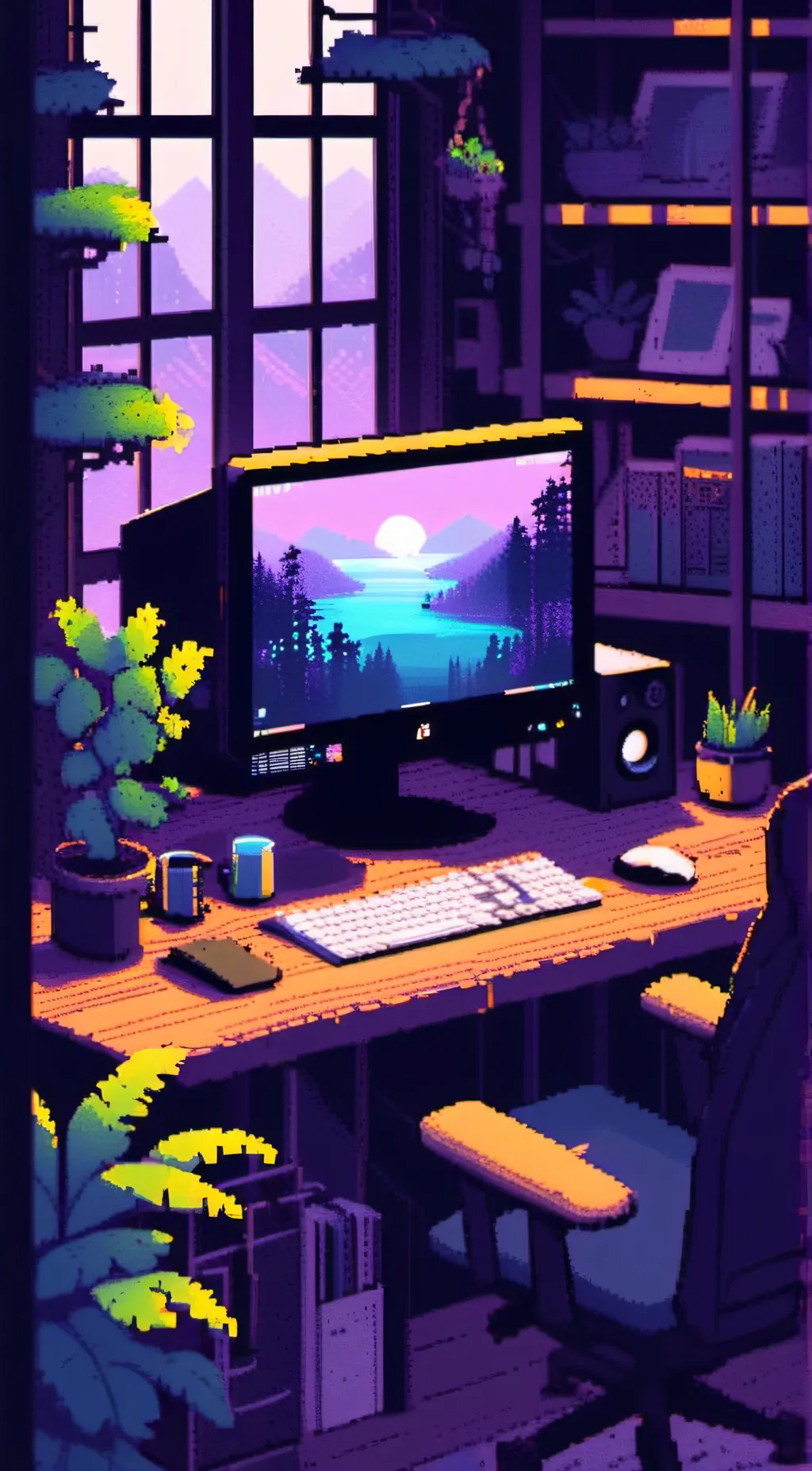 ai character: computer background