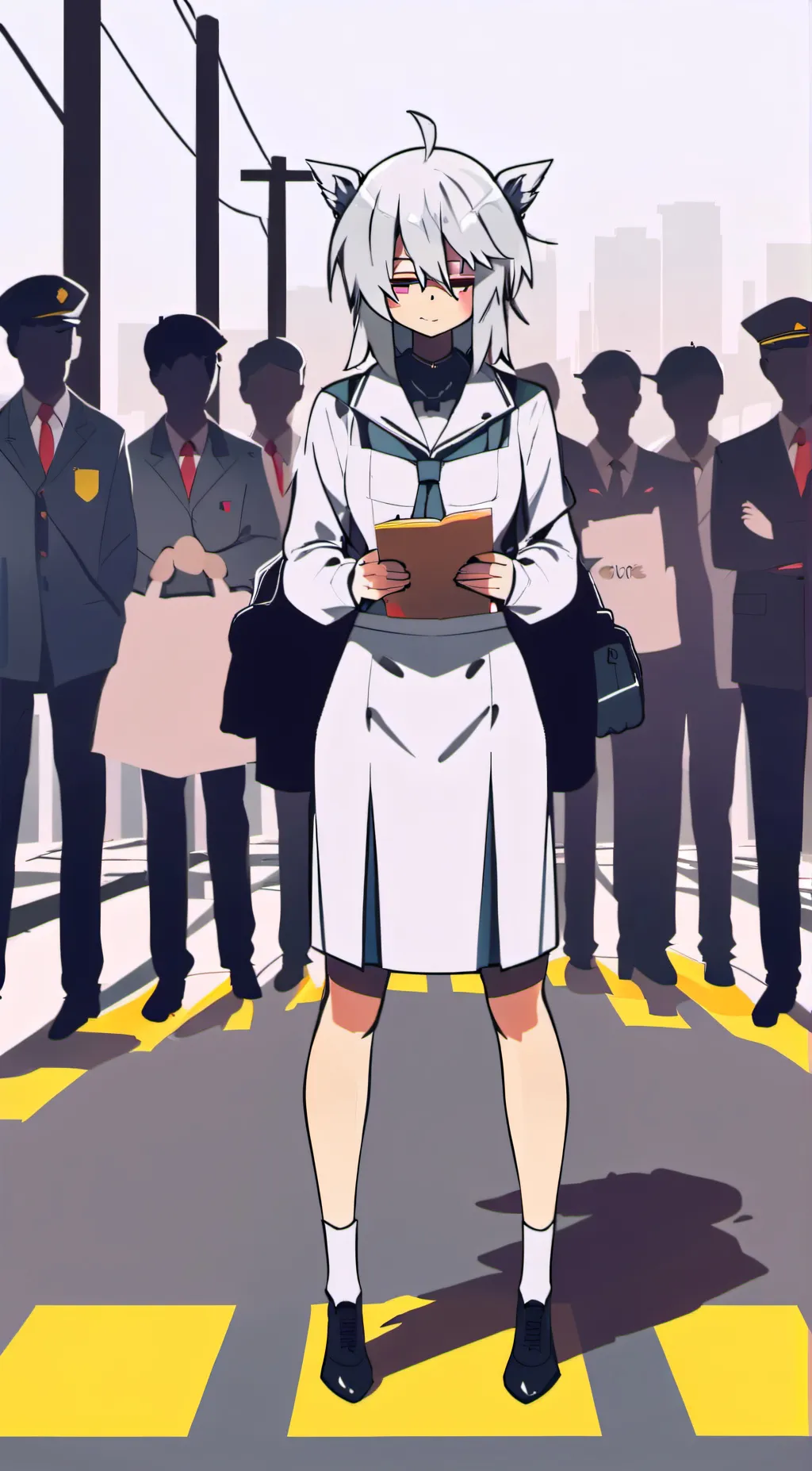 ai character: Miss grace  background