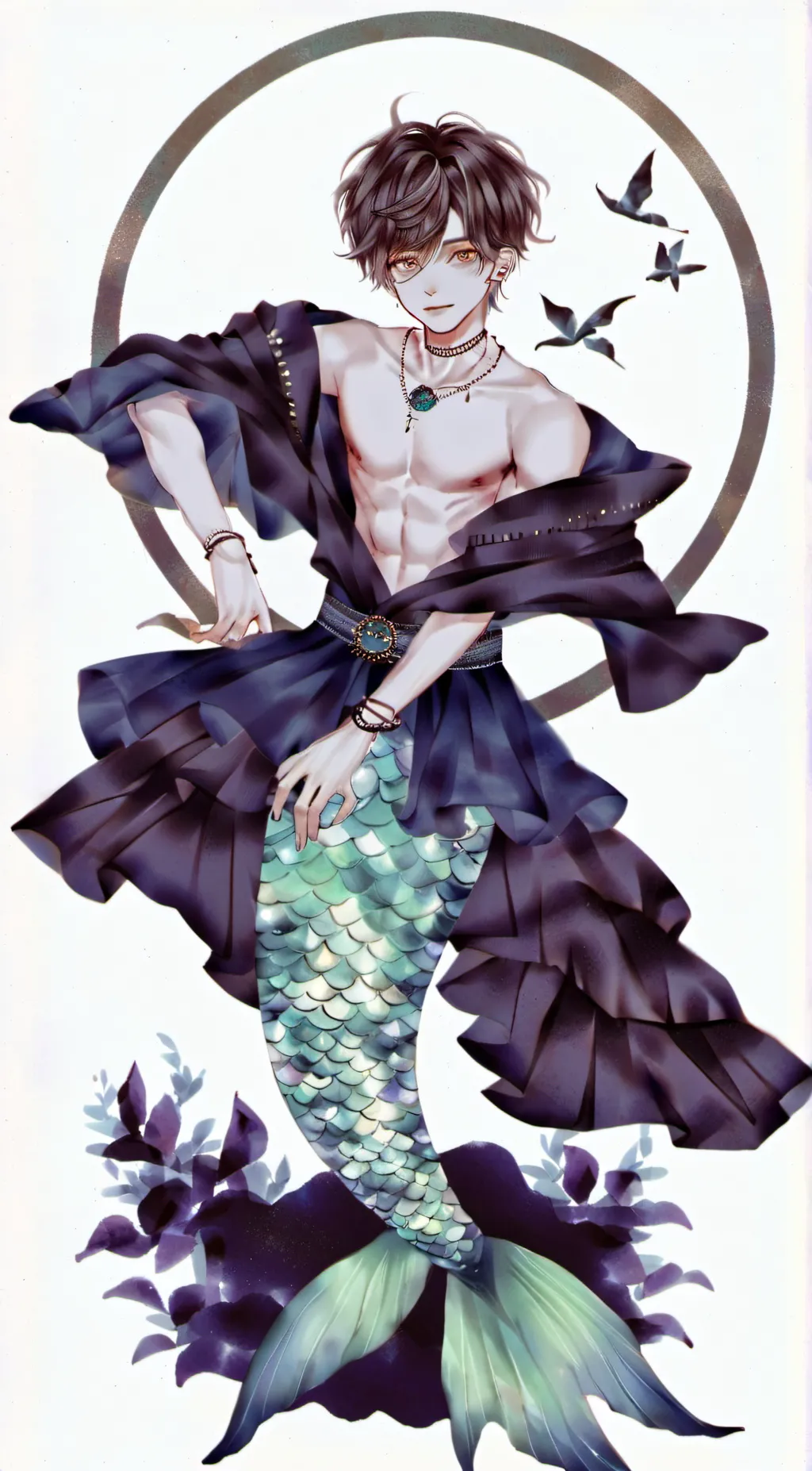 ai character: koi background