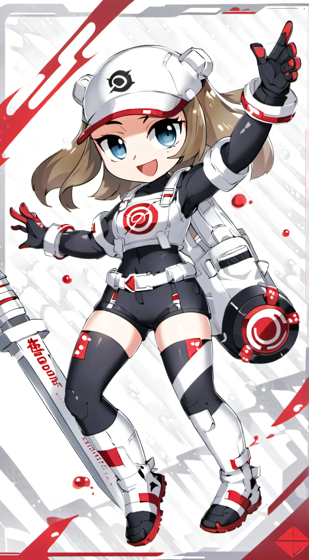 ai character: Astro Girl  background