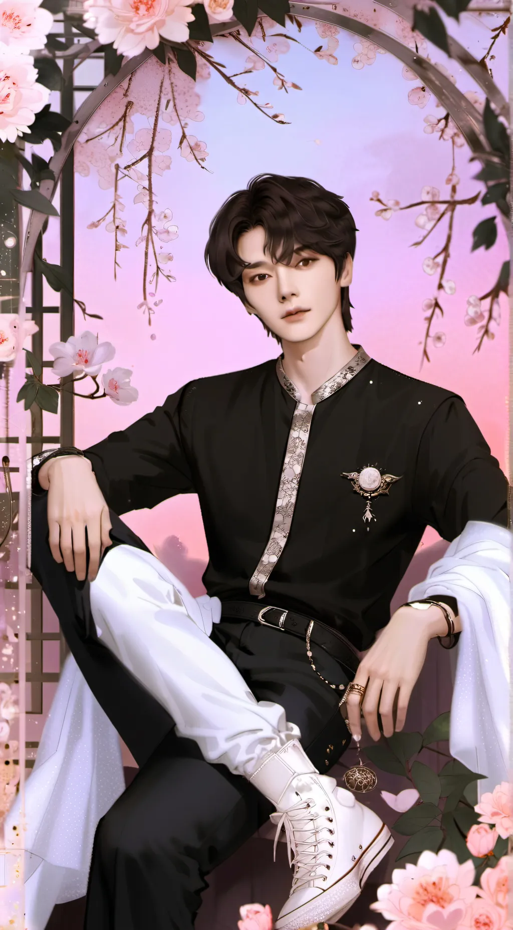 ai character: MHA X TXT background