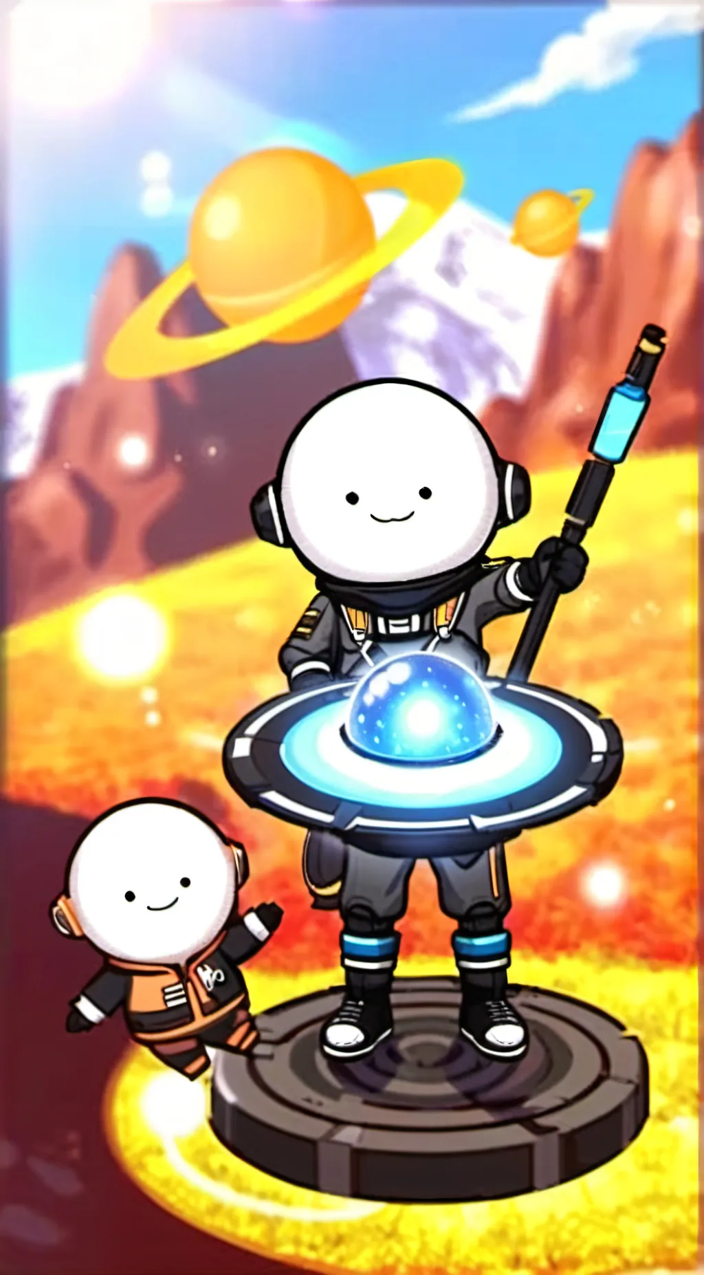 ai character: Solarballs background